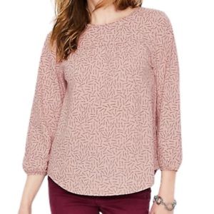 Boden pink Freya Long Sleeve Arrow Shirt, medium